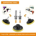 8pcs Wool Buffing Polishing Pad Set with Drill Adapter for Car Cleaning