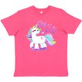thumbnail image 3 of Inktastic Big Sis Unicorn Youth T-Shirt, 3 of 5