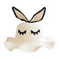 thumbnail image 1 of Sombrero de conejito con visera ancha, sombrero para el sol, sombrero de playa de moda, sombrero de cubo transpirable Blanco como la leche, 1 of 8