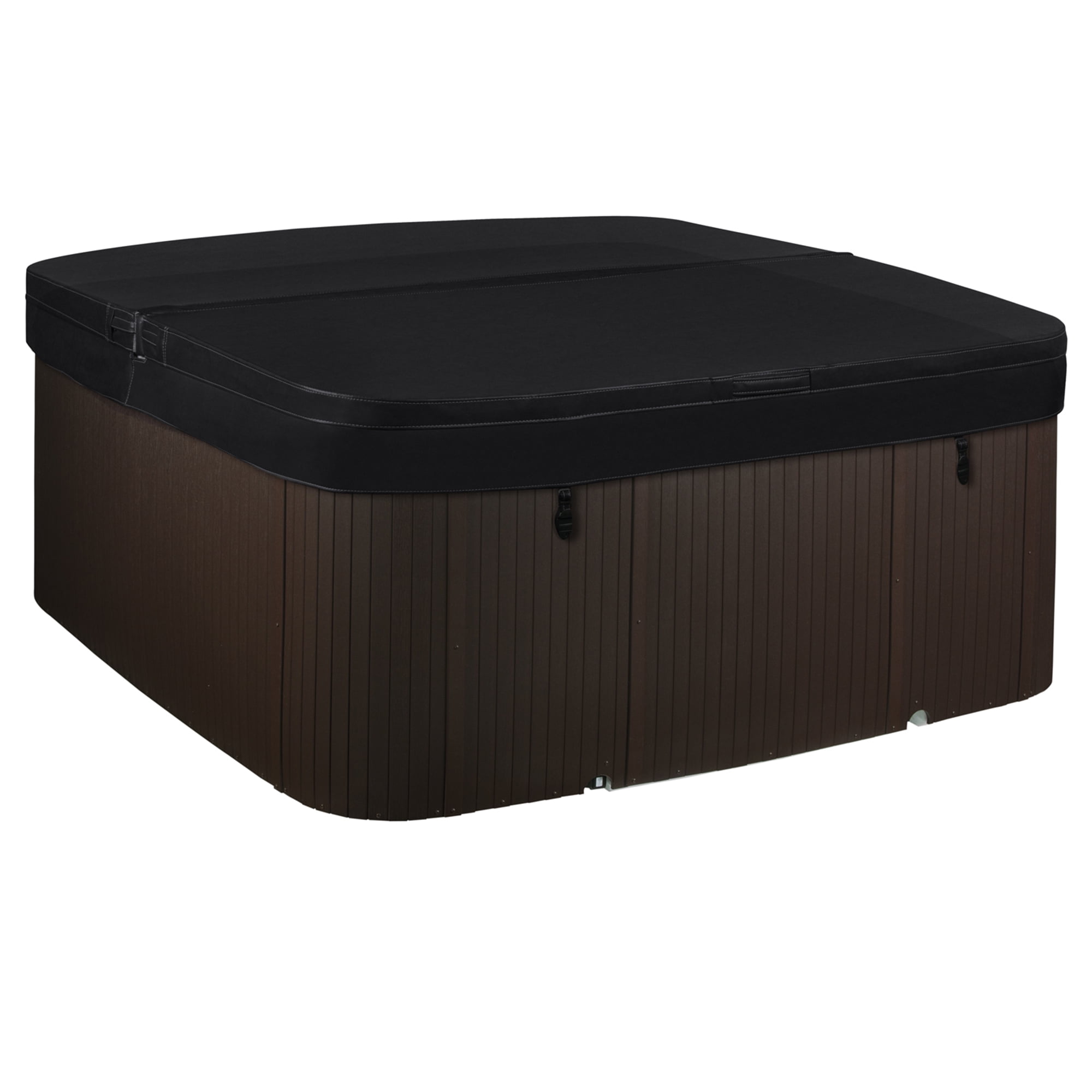 Lifesmart LS450DX Pillow Bundle - 7 Person 22-Jet Plug & Play Outdoor Spa, Arctic White/Espresso Brown with spa pillows included!