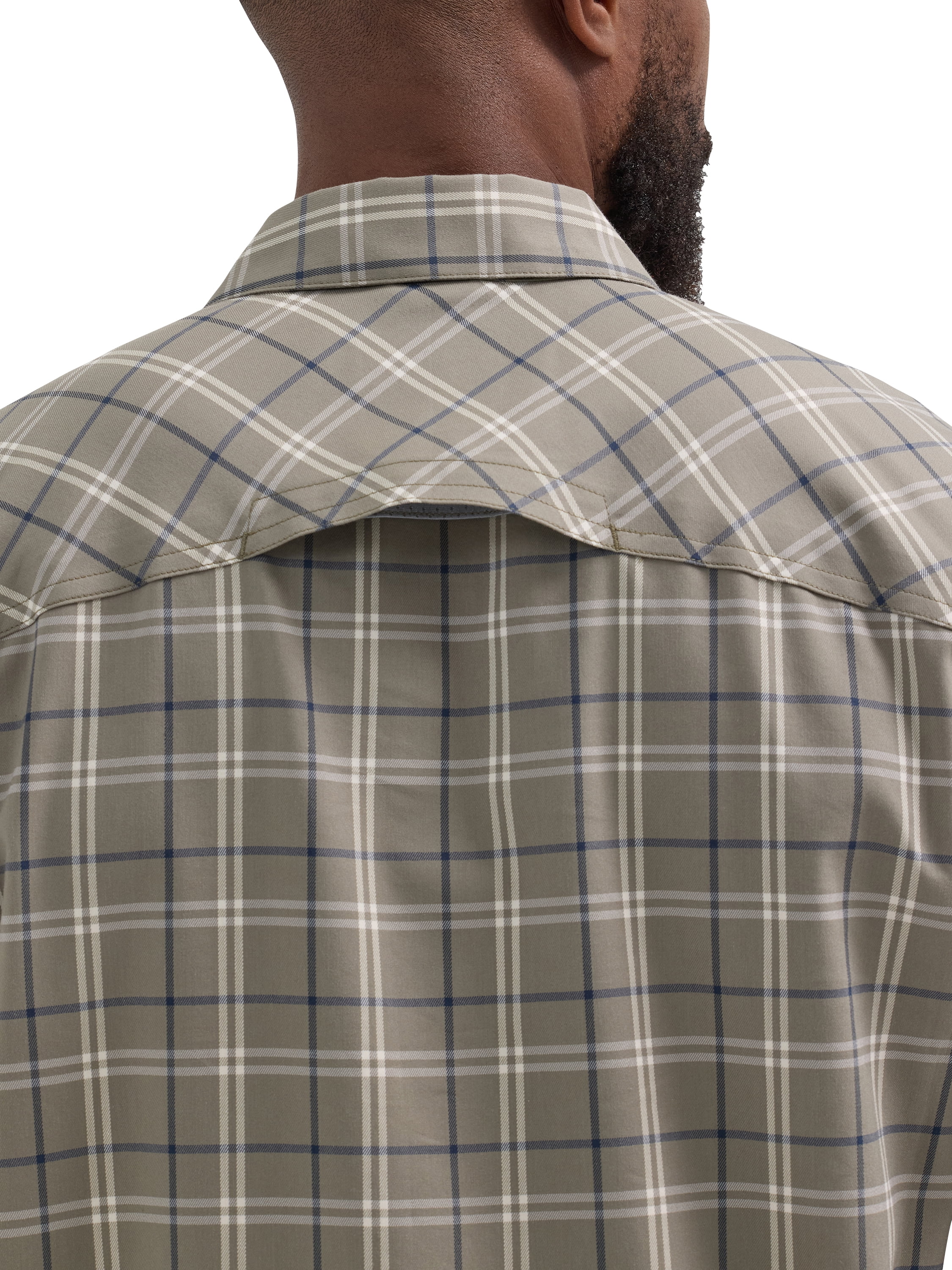 Wrangler® Men's Outdoor Long Sleeve Shirt with UPF 30+ Protection, Sizes S-5XL