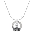 thumbnail image 1 of Delight Jewelry Silvertone 3-D ''Carpe Diem'' Stamp Joy Ring Charm Necklace, 18", 1 of 4
