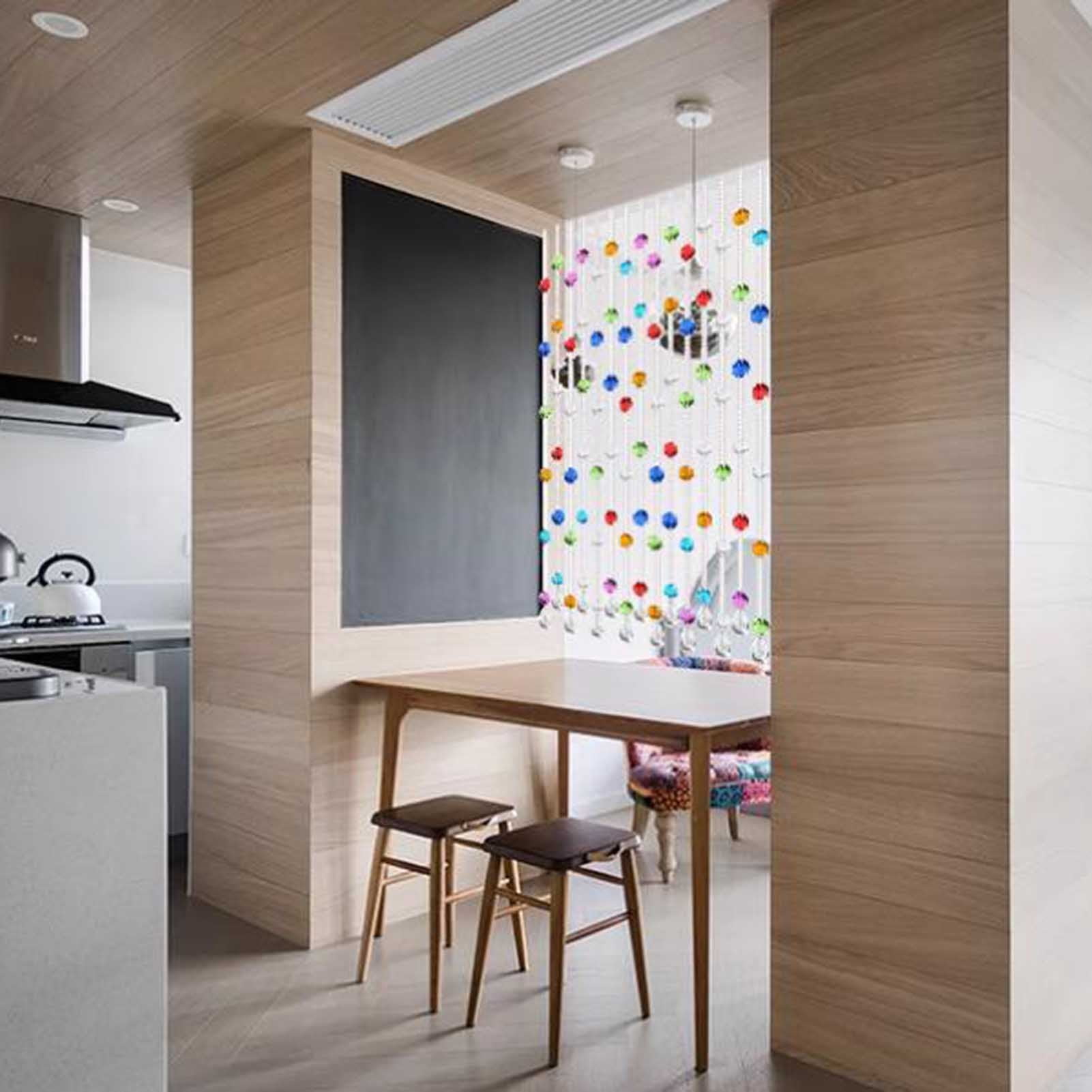 Crystal Bead Curtain for Room Separation and Decoration,25 Strands Door Curtain Room Divider for Window Bedroom Patio Door Indoor Curtain