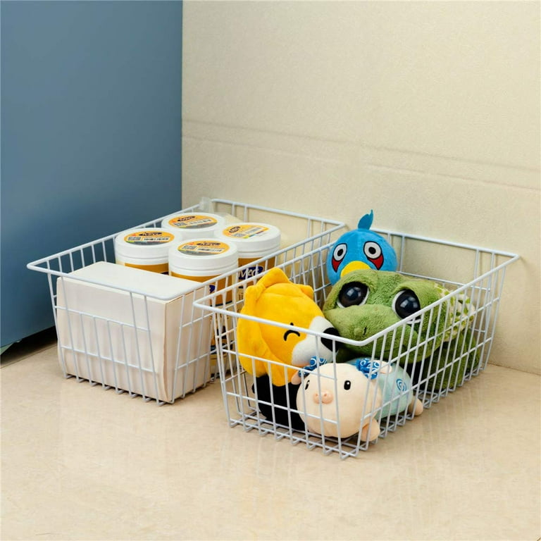 Glad Plastic Baskets for Organizing, Set of 12 | Pantry Storage for Under  Counter, Linen Closet, and Bathroom | Nesting Shelf Bins with Handles, 1
