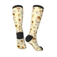 thumbnail image 4 of Balery Watercolor Bee Honey Honeycomb Bee Fun Novelty Socks Men'S Women'S Crew Socks Funny Crazy Novelty Socks Quirky And Cool Socks, 4 of 9