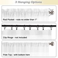 thumbnail image 6 of MKHILL 42x84 White Crushed Sheer Curtains 2 Panels Set, 84 Inch Long Light Filtering Voile Drapes for Living Room Bedroom, Rod Pocket Semi Sheer Window Panels, Each 42"Wx84"L, 6 of 12