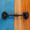 thumbnail image 2 of Renovators Supply Door Latch Lock 5" Wrought Iron Hook and Eye Latch for Door in Oil Rubbed Bronze Finish w/Screws, 2 of 12