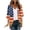 ❧074-Multicolor, variant on Independence Day Women’s Long Sleeve Printed Cardigan Open Front Summer Casual Tops with Patriotic Floral Pattern Lightweight for Outdoor Daily Wear