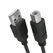 Cmple - USB Printer Cable 3ft Male to Male USB 2.0 A to B Cable USB Type B Printer Scanner Cable Compatible with Inkjet Printer, Laser Printer, Copier Machine - Black