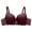 Coffee, variant on Seductiva Clothing Yoga Bra for Women Lace Adjusted Lingerie Women's Thickened Bra with Small and Large Side