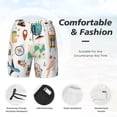 thumbnail image 3 of Fotbe Travel1 Traje de Baño para Hombre – Shorts de Natación de Secado Rápido con Forro y Bolsillos-3X-Large, 3 of 6