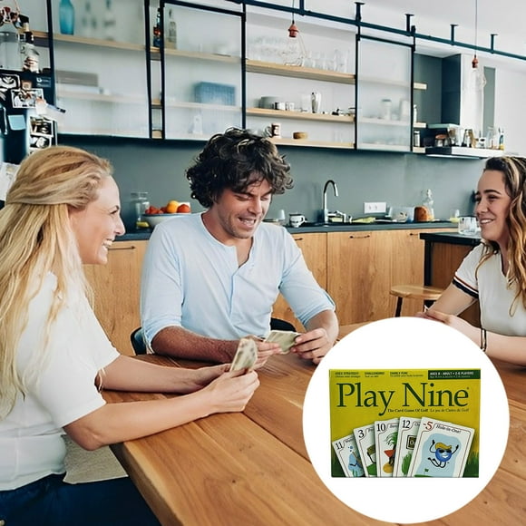 English PLAY NINE Play Nine Game Card Game Party Multiplayer Cards