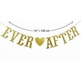 thumbnail image 2 of Happily Ever After Glitter Bunting Banner, Engagement,Bridal Shower, Wedding Party Decorations (Gold), 2 of 6