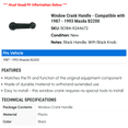 thumbnail image 2 of Window Crank Handle - Compatible with 1987 - 1993 Mazda B2200 1988 1989 1990 1991 1992, 2 of 2