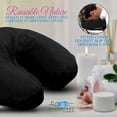thumbnail image 5 of Massage Table Flannel Pillow Face Covers 3 Pieces Pack Black Color, 5 of 7