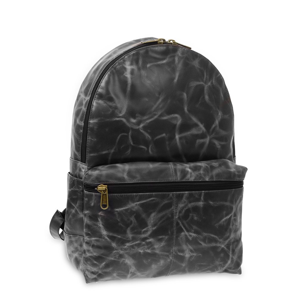 Montauk Montauk Leather Backpack, Black