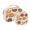 thumbnail image 2 of Biscuits Donuts Makeup Bags Set Travel Toiletry Bags Portable Cosmetic Bags Organizer Waterproof 2 Packs, 2 of 7