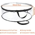 thumbnail image 3 of BinKFF Wreath Storage Organizer for Door Clear Christmas Wreath Storage Bag or Container with Handle 24'' Dual Zippered Wreath Bag for Festival PVC Plastic Wreath Protector for Decoration, 3 of 4