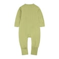 thumbnail image 3 of Girls Boys Baby Romper Suit Long Sleeve Zipper Patchwork Casual Newborn Spring and Autumn Romper 3-24M, 3 of 5