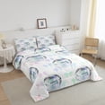 thumbnail image 3 of Erosebridal Disco Ball Bedding Toddler Comforter Set, Colorful Bow Down Comforter, Princess Room Decor, Reversible 2 Pieces, 3 of 7