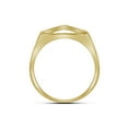 thumbnail image 2 of 10kt Yellow Gold Mens Round Diamond Summetrical Arched Square Cluster Ring 1/3 Cttw 109862, 2 of 2