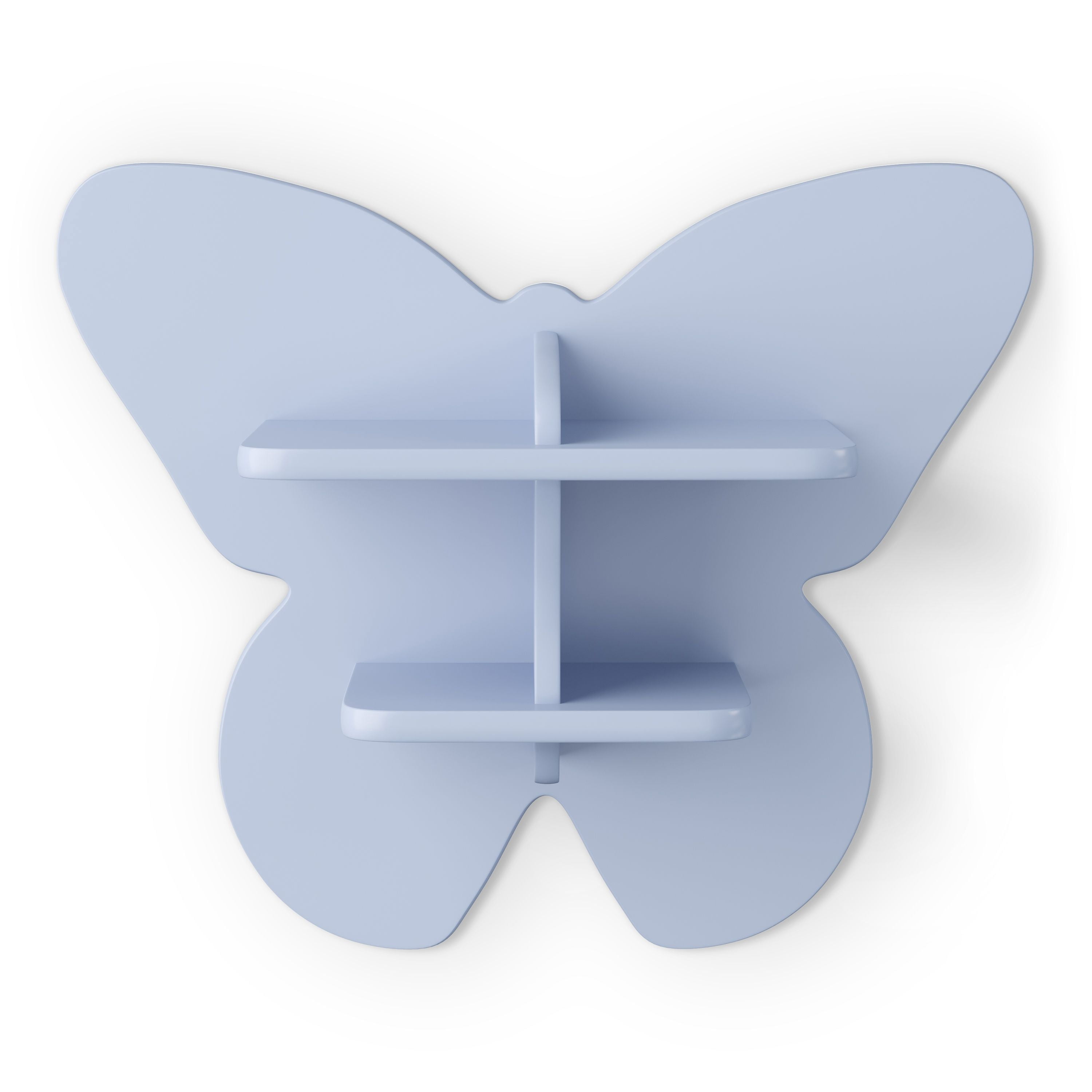 Mainstays Kids Butterfly Shaped Decorative Wall Shelf, Light Purple