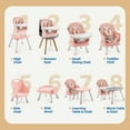 thumbnail image 3 of HARPPA Baby High Chair, 8 in 1 Toddler Dining Booster Seat for Baby Girl, Pink, 3 of 10