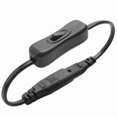 thumbnail image 1 of Power Extension Cord, Iec320 C7 to C8 Power Adapter Extension Cord with Switch Control with "8" Int, 1 of 5