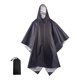 thumbnail image 2 of Encuaderna de lluvia encapuchada cubierta de lluvia portátil reutilizable para hombres mujeres adultas al aire libre Negro, 2 of 8
