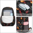 thumbnail image 4 of Basketball and Hoop Black Pattern 17" School Backpacks for Teens,Waterproof Oxford Fabric,S-Shape Padded Straps for School,Travel,Hiking,Camping, 4 of 6