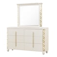 thumbnail image 4 of Cinderella Traditional Style 4 Pc Queen Bedroom Set with LED and Gold Accents, 4 of 14