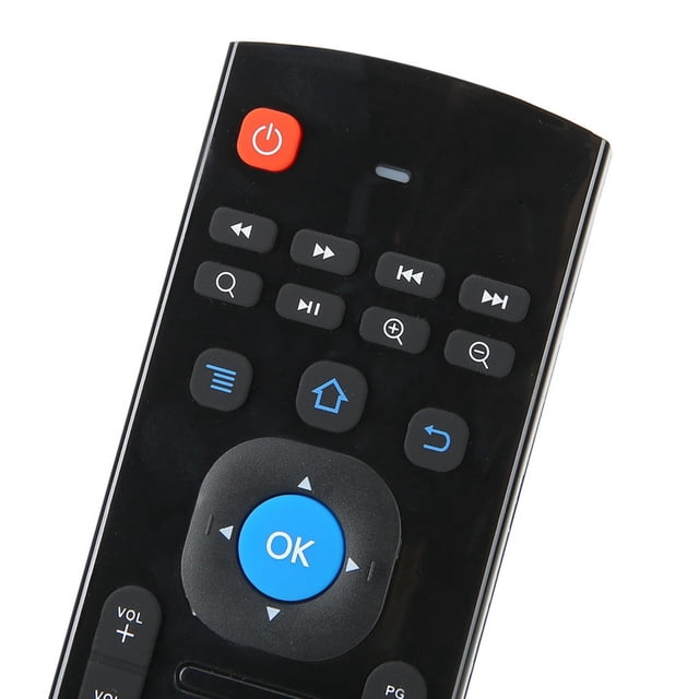 Souris de clavier sans fil, télécommande, 2,4 g de la technologie radio sans fil Technologie Air souris pour les jeux de télévision à domicile Black