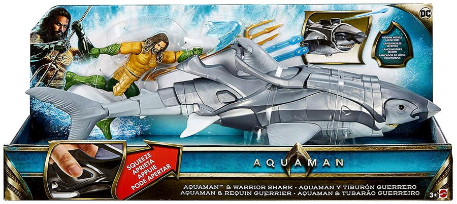 aquaman with shark toy