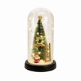 thumbnail image 2 of Mini Christmas Tree with Lights in Glass Dome, Led Fairy Lights for Indoor Decor, Charming Christmas Ornament for Mantel, 2 of 9