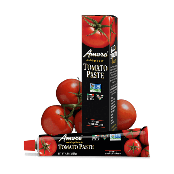 Pack of 12, Amore Tomato Paste, 4.5 oz