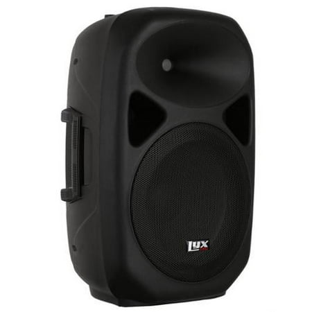LyxPro 15" Inch PA Speaker Powered Active System with Equalizer, Bluetooth, Many Input Options - Black