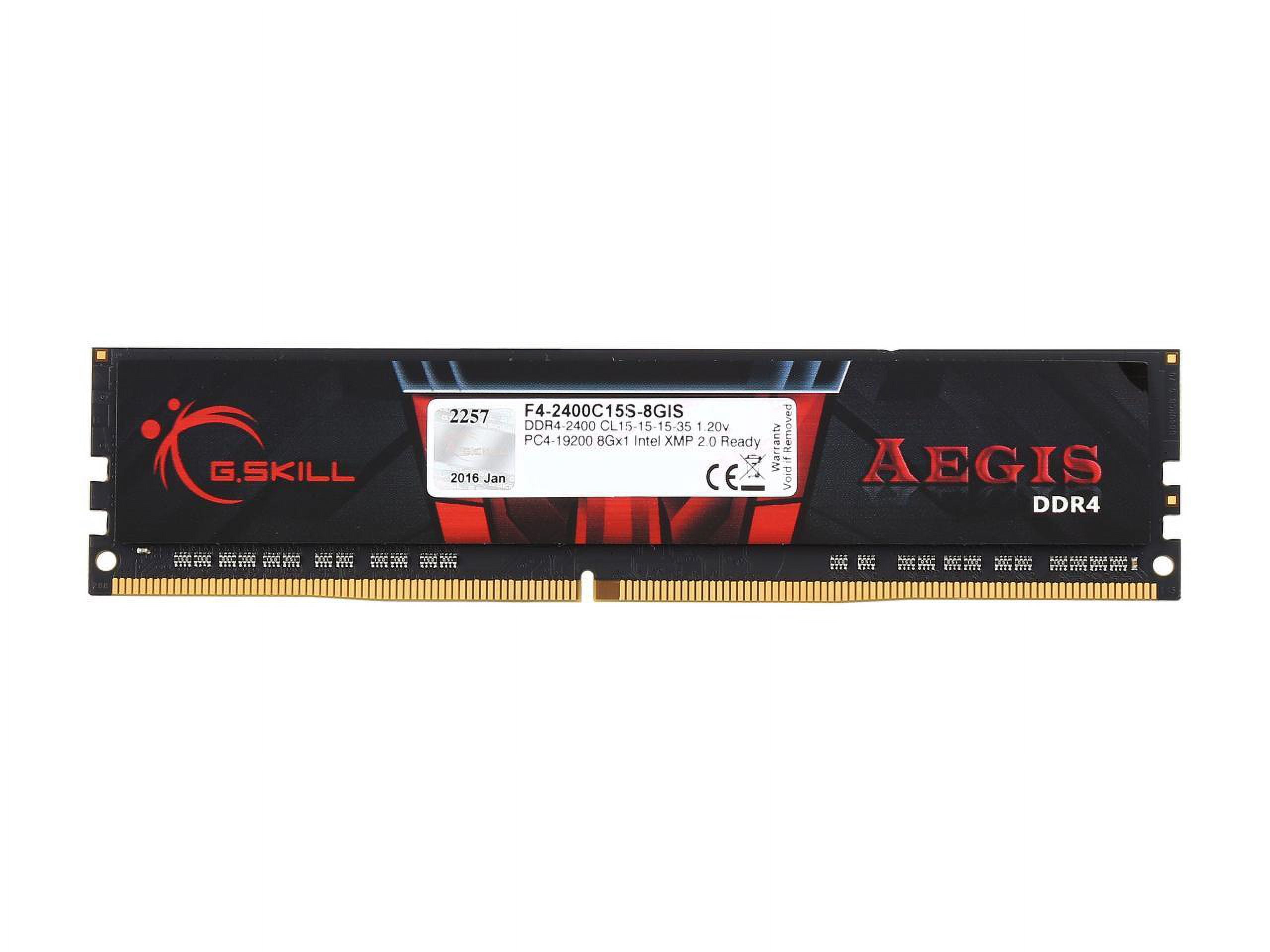 G.Skill F4-2400C15S-8GIS Aegis 8GB 288-Pin DDR4 SDRAM 2400 Intel