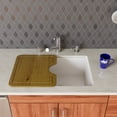 thumbnail image 6 of ALFI brand AB2420UM-W White 24" Undermount Single Bowl Granite Composite Kitchen Sink, 6 of 11