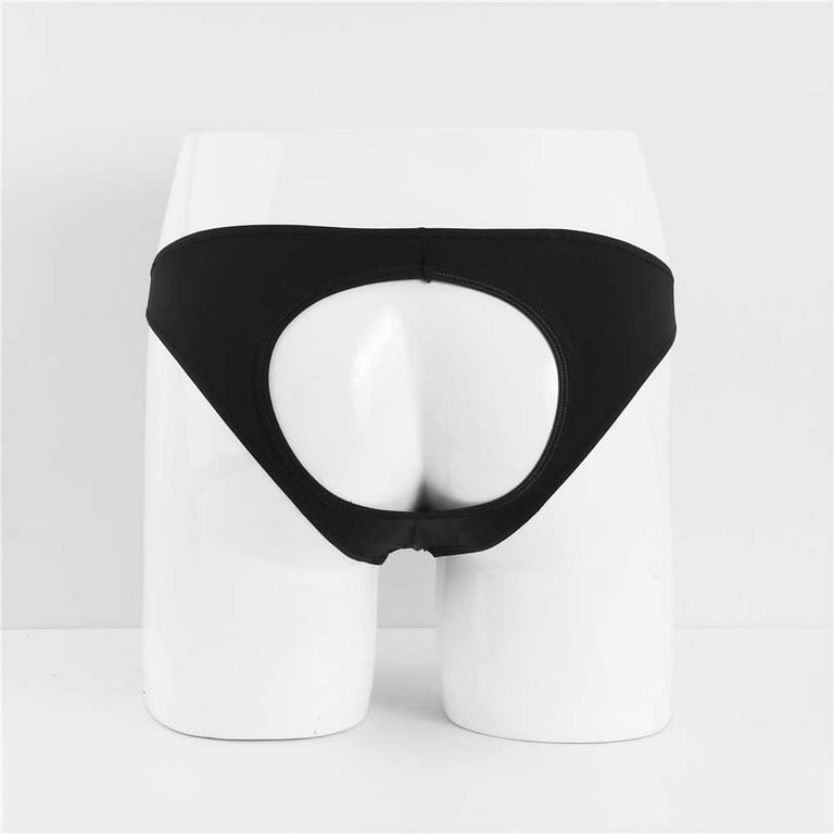 Men's Sexy Open Front Underwear Soft Comfortable Briefs 