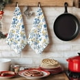 thumbnail image 5 of Dish Towels, Blue Yellow Florl Print Absorbent Kitchen Towels 1 PC, Rustic Wild Flowers Pattern Microfiber Hand Towels Dish Cloths Tea Towels for Home&nbsp; Bathroom,18X28-Inch,, 5 of 6