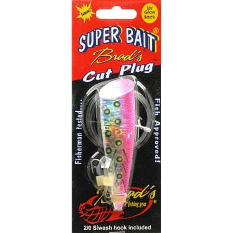 Brad's Fish Tales Super Bait Cut Freshwater Fishing Plug, Pink