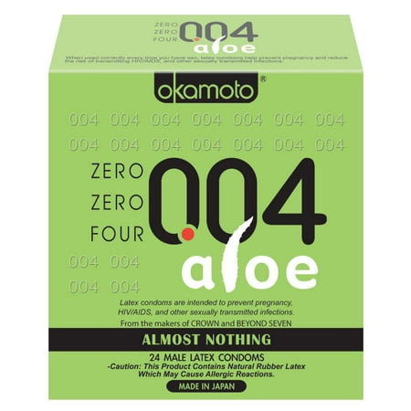 - Okamoto 004 Aloe Condom 24ct