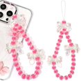 thumbnail image 1 of czcpp-Phone Charms Strap-Pink Bow Strawberry Cherry Charm Strap Universal Lanyard Wrist Chain String for Phone Case, 1 of 4