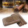 thumbnail image 3 of Estuche para cigarros de cuero sin craqueo soporte para cigarros 3 dedos para el área de fumadores de la oficina ANGGREK Otros, 3 of 7