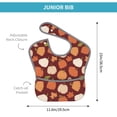 thumbnail image 4 of Hirioo Happy Thanksgiving Day for Baby Waterproof Pocket Bib Adjustable Closed for Babies Toddlers with Large Pocket 6-24Months, 4 of 8