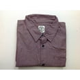 thumbnail image 2 of Voyager Mens Button Down Short Sleeve Flyer Shirt, Burgundy, Size 2XL, 2 of 2