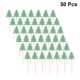 thumbnail image 2 of EeaseMX 50 palillos de papel para tartas de Navidad, prácticos y decorativos para fiestas (verdes), 2 of 7