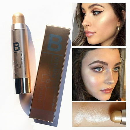 iLH Mallroom Women Highlight Contour Stick Beauty Makeup Face Powder Cream Shimmer (Best Concealer Stick For Contouring)
