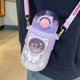 thumbnail image 4 of Linda taza de agua de paja compacta niñas de alto valor ins viento niña taza de corazón estudiantes botella de agua de plástico resistencia a altas temperaturas Oso miniatura, 4 of 5