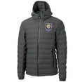 thumbnail image 2 of Men's-Cutter & Buck  Gray Orlando City SC Mission Ridge Repreve Eco Insulated Hooded Puffer Jacket, 2 of 3
